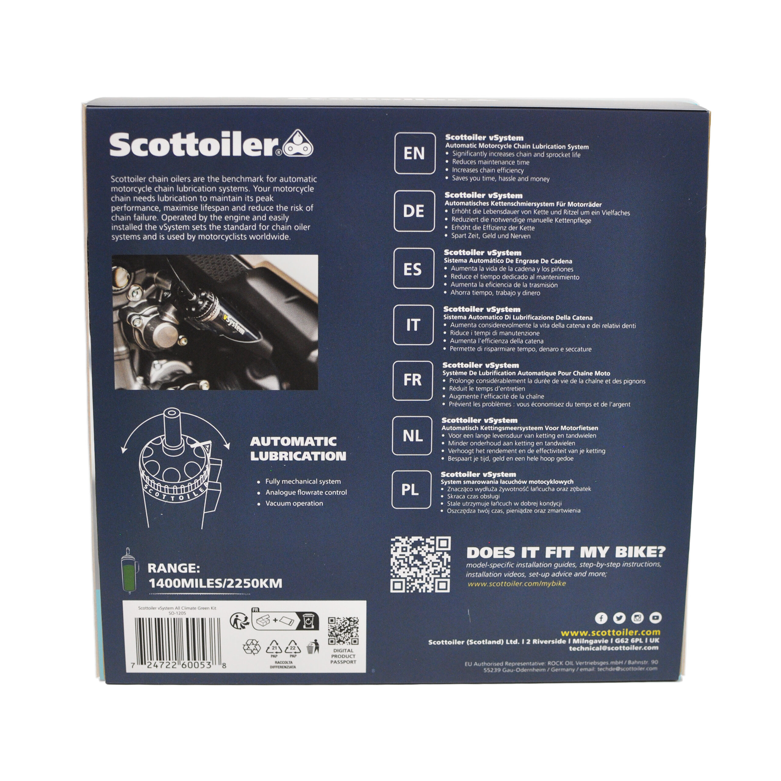 Scottoiler vSystem oliatore a catene a vuoto - immagine 11