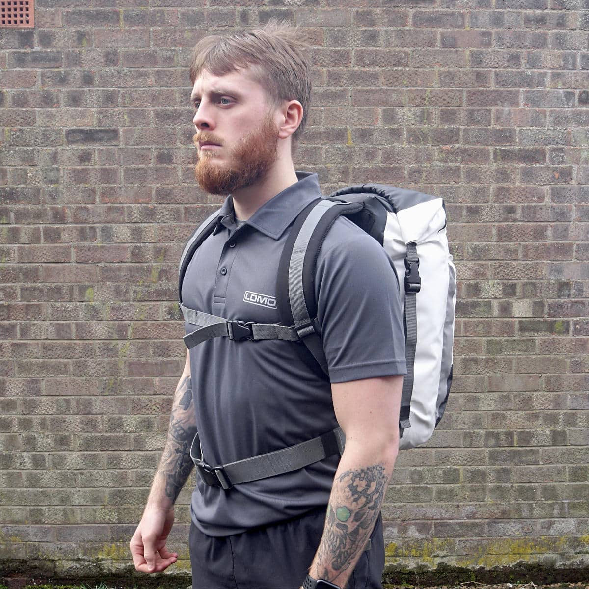 30L Drybag Daysack - White Rucksack - Image 2